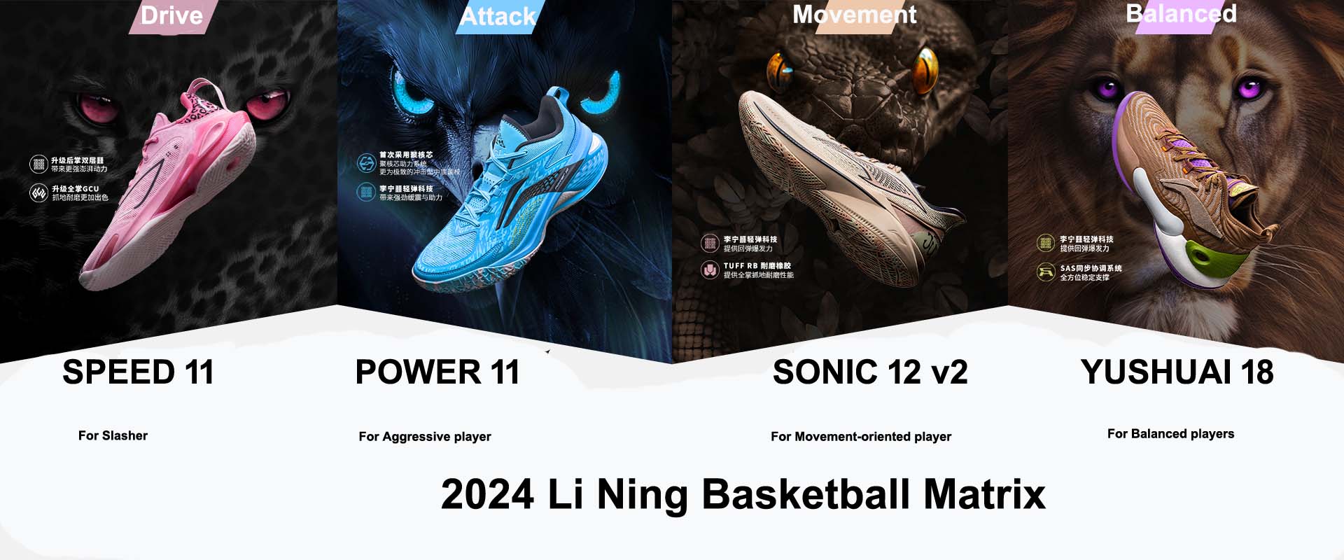 Li Ning Basketball Shoes 2024 Matrix